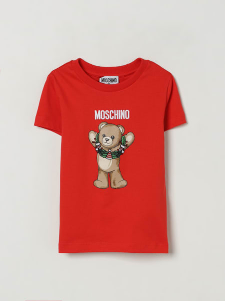 T-shirt in cotone con stampa Teddy Moschino