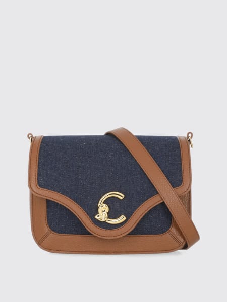 Borsa C-Me Coccinelle in denim di cotone e pelle a grana