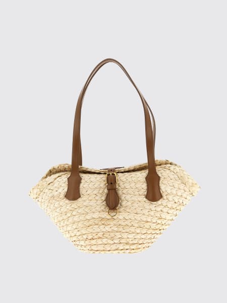 Borsa a spalla coffa Capri in paglia Dolce & Gabbana