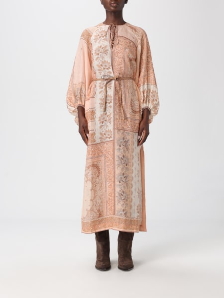 Abito tunica Zimmermann in lino con stampa etnica