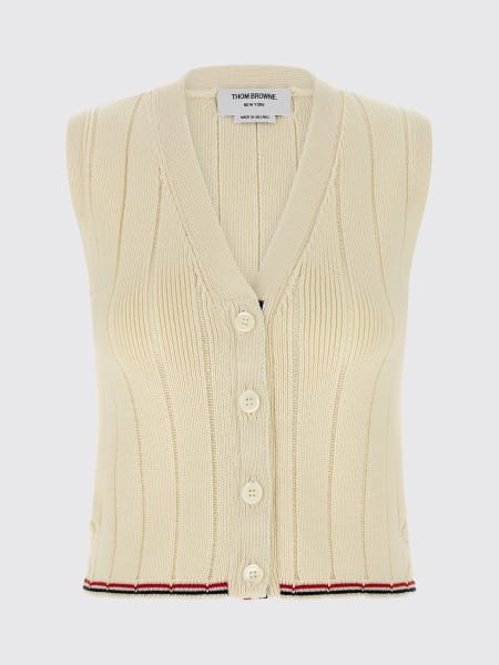 Gilet in maglia di lana vergine Thom Browne