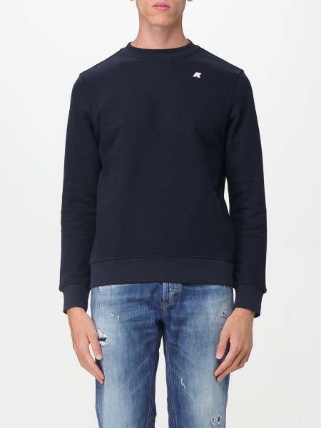 Pullover basic K-Way in cotone con logo