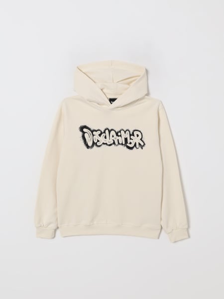 Felpa con cappuccio Disclaimer in cotone con logo