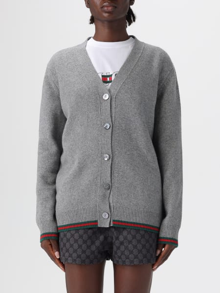 Cardigan di lana e cashmere Web Gucci