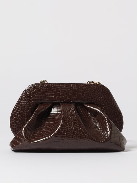 Clutch Tia Themoirè in pelle vegana stampa coccodrillo