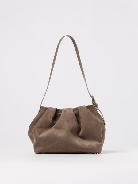Borsa a spalla Lara Themoirè in pelle vegana scamosciata