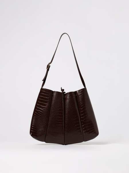 Borsa a spalla Calipso Themoiré in pelle vegana stampa coccodrillo
