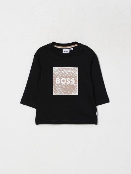 T-shirt in cotone con logo Boss