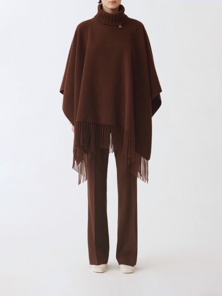 Poncho Fabiana Filippi in lana vergine e seta