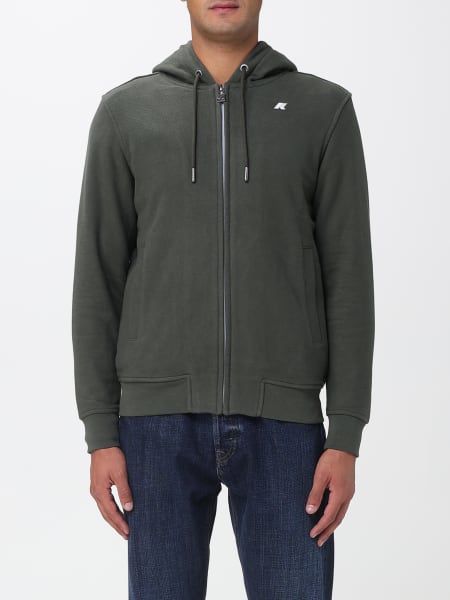 Felpa con cappuccio e logo K-way