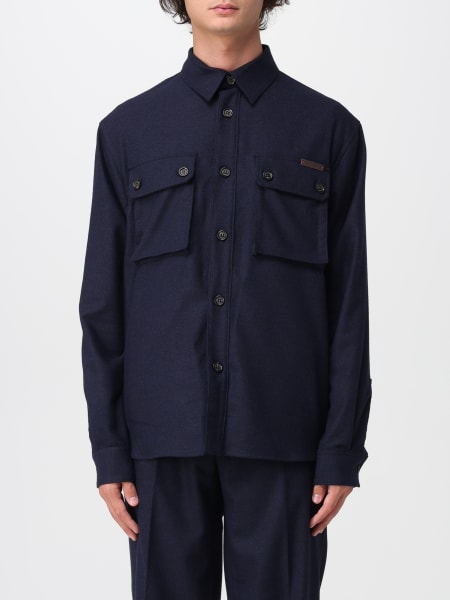 Camicia Paolo Pecora in misto lana