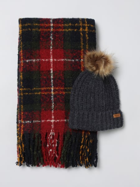 Set cappello + sciarpa Barbour in lana