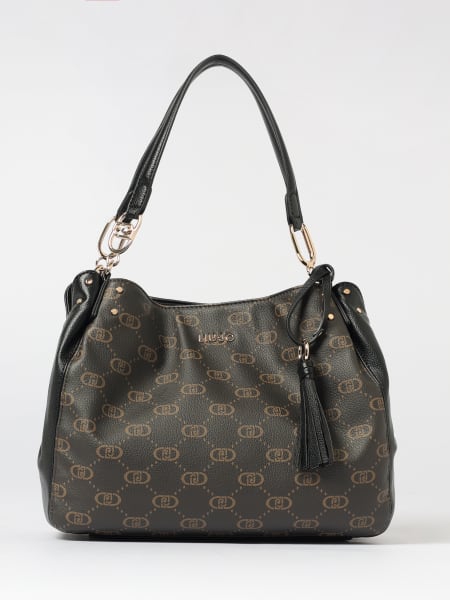 Borsa Liu Jo in pelle sintetica a grana con monogram all over