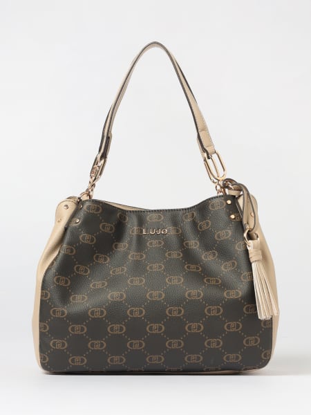 Borsa Liu Jo in pelle sintetica a grana con monogram all over