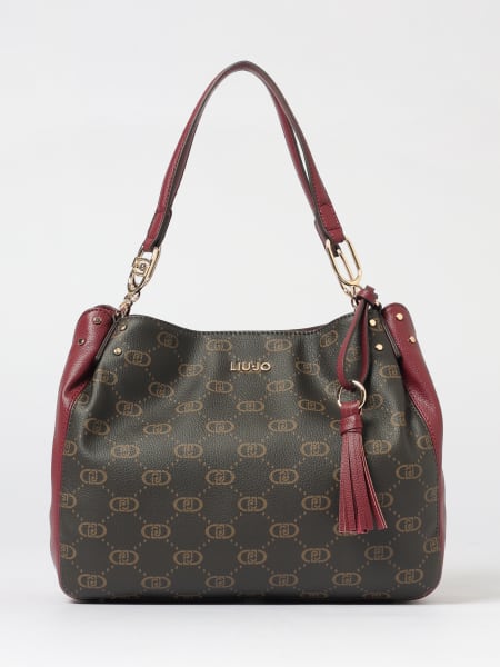 Borsa Liu Jo in pelle sintetica a grana con monogram all over