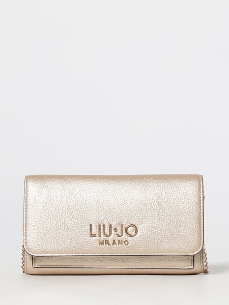Borsa a tracolla in pelle sintetica con logo Liu Jo