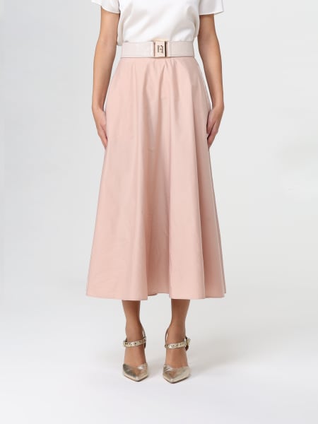 Gonna midi Elisabetta Franchi in tessuto tecnico