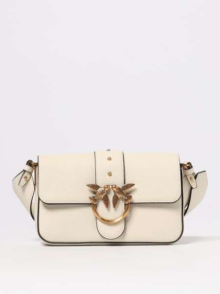 Borsa a spalla Love Birds Pinko in pelle