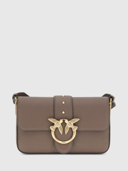 Borsa a spalla Love Birds Pinko in pelle