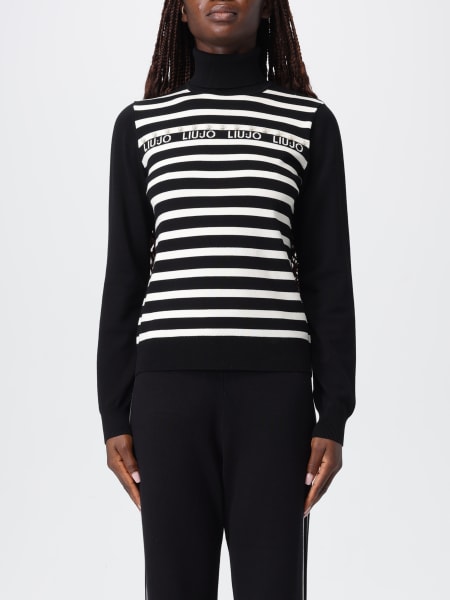 Felpa in maglia Liu Jo in misto viscosa con logo