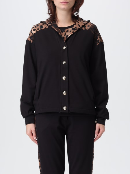 Felpa con cappuccio Liu Jo in jersey animalier