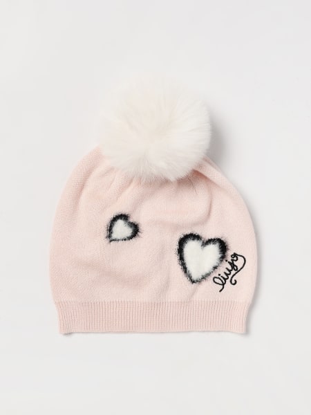 Cappello Liu Jo in maglia con pompon e cuori