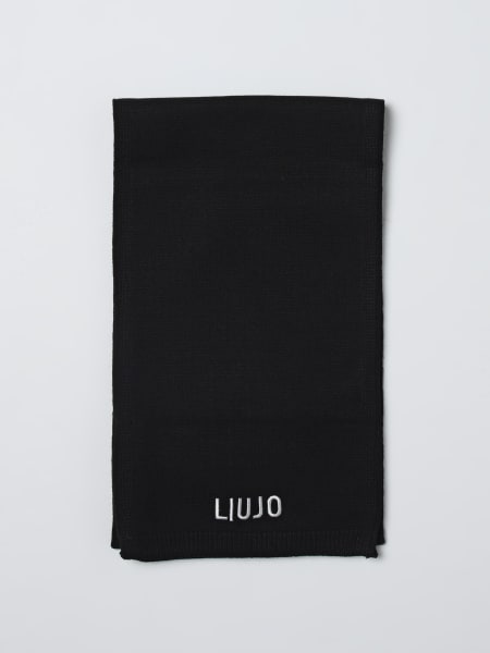 Sciarpa Liu Jo in viscosa con logo ricamato