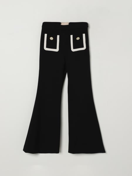 Pantalone a zampa Elisabetta Franchi La Mia Bambina in jersey