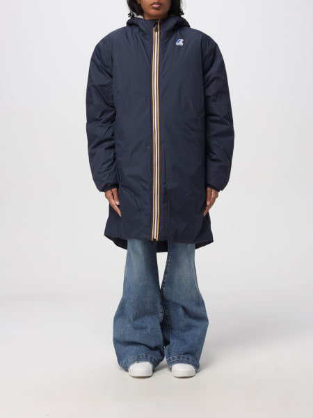 Giubbotto con cappuccio K-Way in nylon