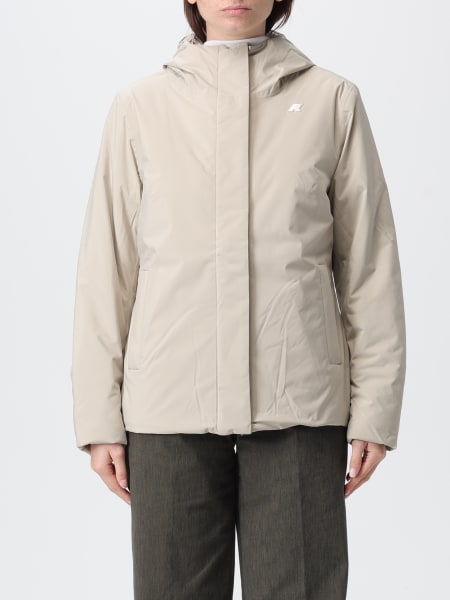 Parka con cappuccio in poliestere K-way