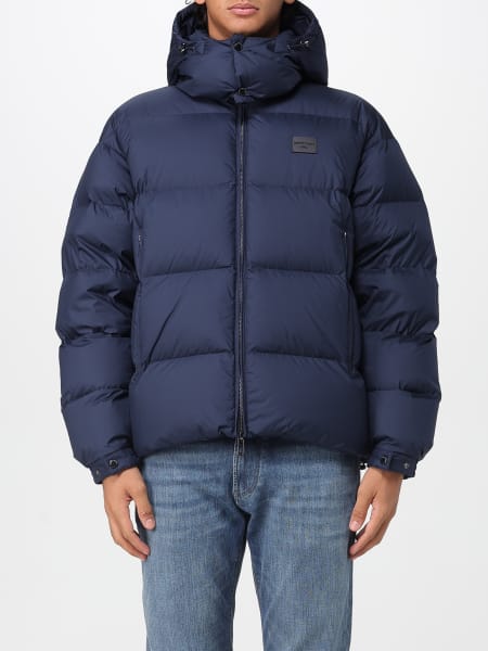 Piumino con cappuccio in poliestere Emporio Armani