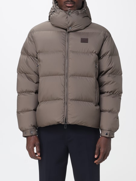 Piumino con cappuccio in poliestere Emporio Armani