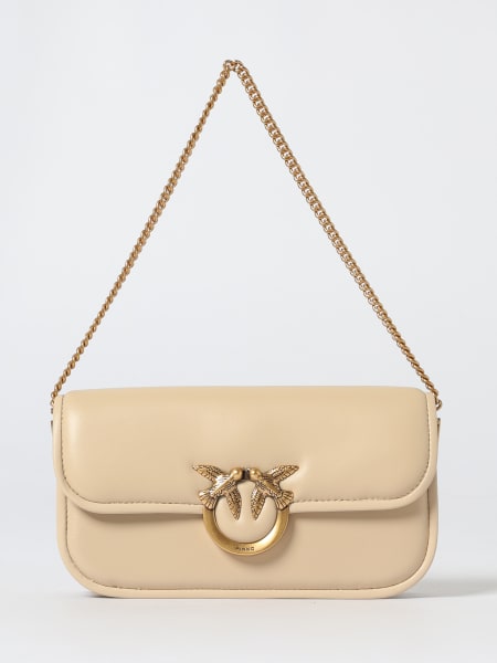 Borsa a tracolla piccola Love Bag Box in nappa Pinko