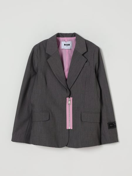 Blazer MSGM Kids in misto lana