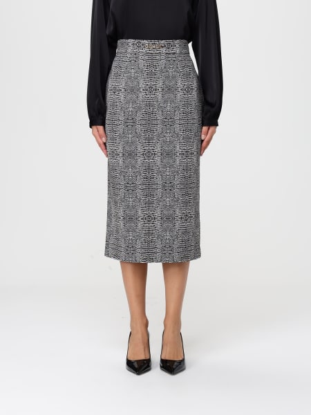 Gonna midi Elisabetta Franchi in viscosa stretch stampato