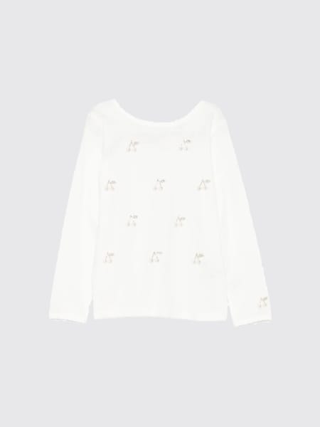 T-shirt in cotone organico con ciliegie Bonpoint