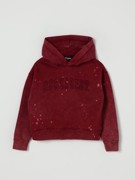 Felpa con cappuccio e logo Dsquared2