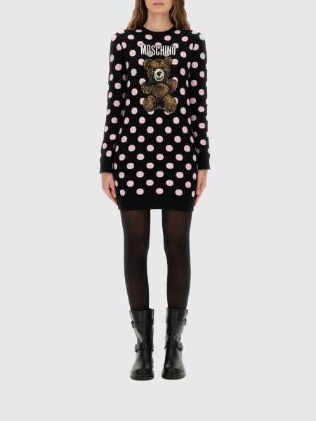 Abito Moschino Couture in maglia a pois