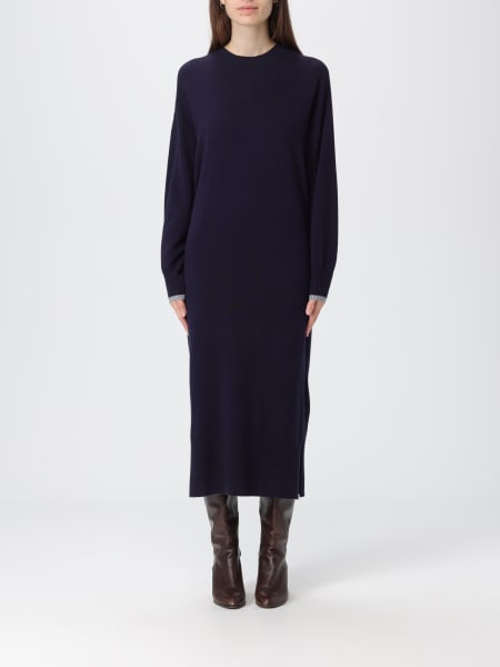 Abito minimal Pinko in maglia di lana e cashmere