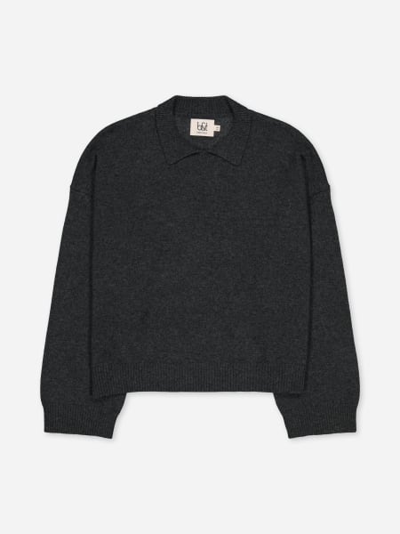 Bobbin & Tricot cashmere polo sweater