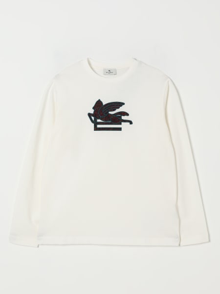 T-shirt in cotone con logo Pegaso Etro