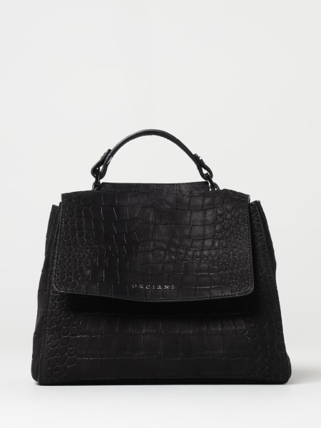 Borsa Sveva Small Orciani in nabuk stampa cocco