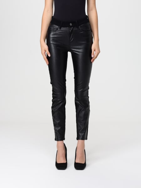 Jeans Liu Jo in denim e pelle sintetica