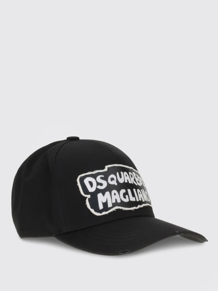 Cappello da baseball in cotone con logo DsQuared2