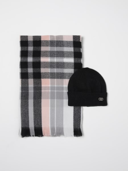 Set cappello e sciarpa tartan Liu Jo