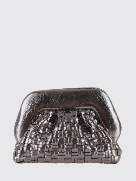 Clutch Gea Micro Themoirè in pelle vegana intrecciata e laminata