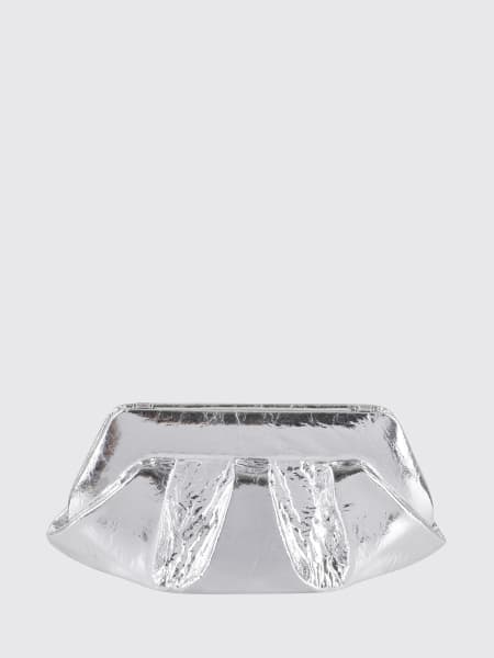 Clutch Emera Themoirè in pelle vegana laminata cracklè