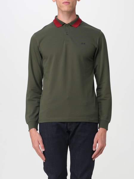 Polo in cotone con logo SUN68