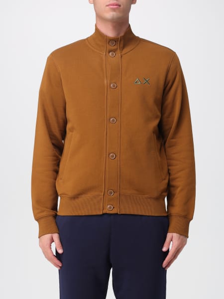 Cardigan SUN68 in cotone con logo