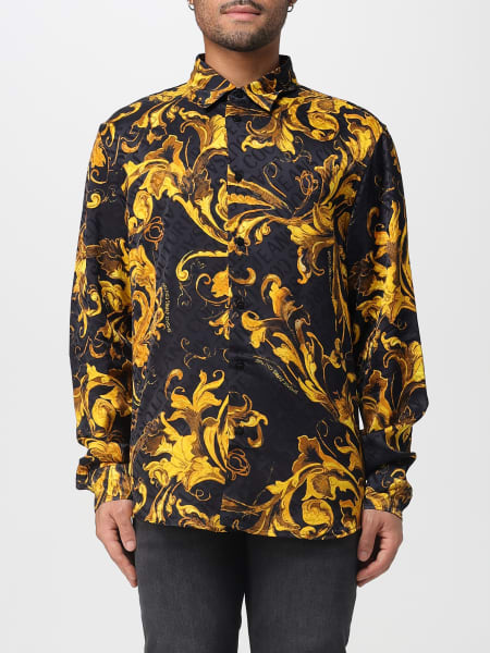 Camicia Versace Jeans Couture in viscosa con stampa Baroque Versace